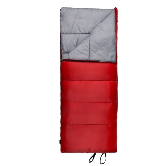 Ozark Trail Red and Gray Camping Sleeping Bag - Picture 1 of 4